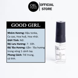 Thumbnail Nước hoa nữ cao cấp Good Girl chính hãng Ciel Parfum ngọt ngào, gợi cảm, quyến rũ, phong cách trẻ trung, cá tính 2