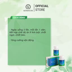 Thumbnail Viên uống giảm cân GASIMAX Kohinoor (40 viên) 4