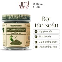 Thumbnail Bột Tảo Xoắn nguyên chất UMIHOME 135g đắp mặt nạ và uống loại bỏ mụn thâm, chống lão hóa da hiệu quả 1