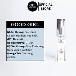 Thumbnail Nước hoa nữ cao cấp Good Girl chính hãng Ciel Parfum ngọt ngào, gợi cảm, quyến rũ, phong cách trẻ trung, cá tính 1