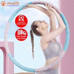 Thumbnail Vòng Lắc Eo Giảm Mỡ Bụng Lõi Thép Không Gỉ Tập Bụng Thon Massage Điều Chỉnh Được Trọng Lượng Hãng Amalife 2