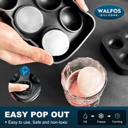 Thumbnail Khuôn Walfos Bằng Silicon Làm Đá Bi Uống Rượu Whisky 4