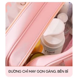 Thumbnail Túi đựng mỹ phẩm Bamozo washbag trong suốt có quai cao cấp 2