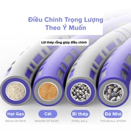 Thumbnail Vòng Lắc Eo Giảm Mỡ Bụng Lõi Thép Không Gỉ Tập Bụng Thon Massage Giảm Mỡ Bằng Ống Thép Không Gỉ Hãng Amalife 3