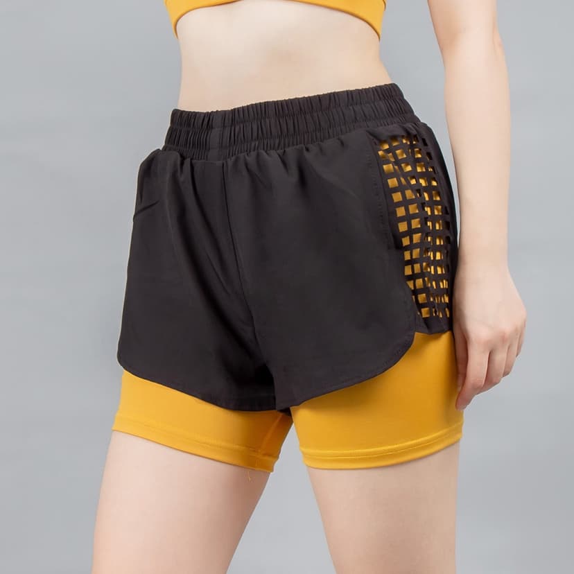 Ảnh Quần short thể thao Gladimax Boxer Laser 2 lớp thoáng mát mặc đi tập gym, aerobic, thể dục 2