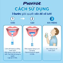 Thumbnail Dụng cụ vệ sinh lưỡi Pierrot giúp giảm hôi miệng, loại bỏ mảng bám 4
