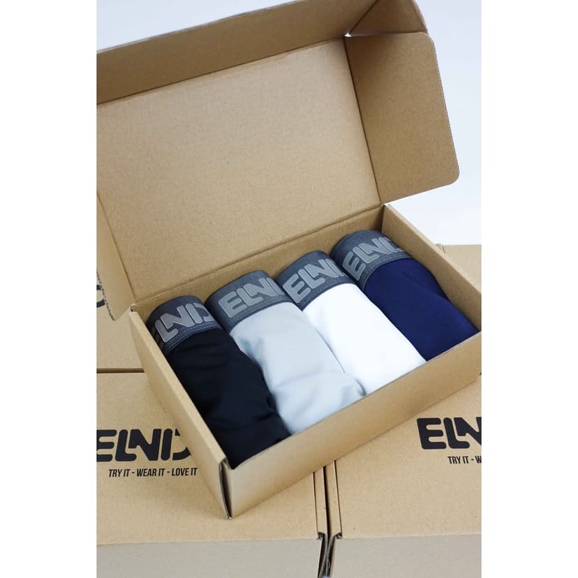 Ảnh 01 Quần sịp đùi ELNIDO (không che tên) chất liệu cao cấp thoáng mát, vải thun lạnh EDS-01 (không kèm hộp) 4
