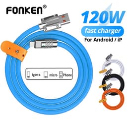 Thumbnail Cáp sạc nhanh FONKEN USB type C 120W 6A cho Xiaomi Huawei Samsung 1