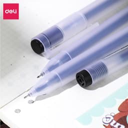 Thumbnail Bút Mực Gel Bi Nước Văn Phòng 3 Màu Đen Xanh Đỏ Deli Ngòi 0.5mm Dành Cho Văn Phòng Sinh viên Học Sinh 4