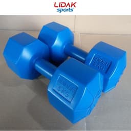 Thumbnail Tạ tay 5kg LIDAK ruột tạ có lõi thép chống gãy siêu bền , tạ tập gym tại nhà 5kg bọc nhựa đúc đặc ruột LIDAK SPORT 4