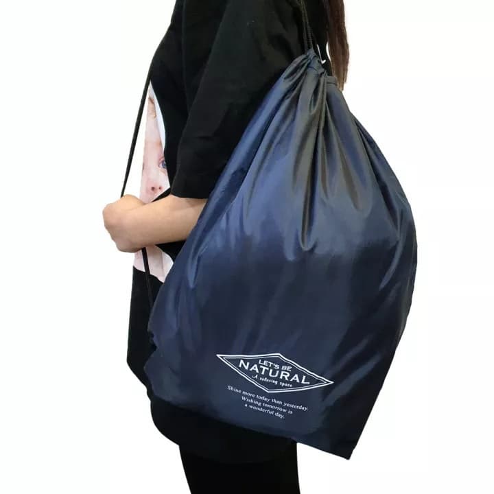 Ảnh Balo Dây Rút Unisex Đựng Đồ Đa Năng, Túi Gấp, Túi Dây Rút Vải Dù Chống Thấm Nước Chính Hãng Amalife 4