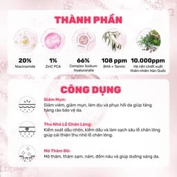Thumbnail Serum Niacinamide 20% Giảm Mụn, Mờ Thâm Đỏ, Thu Nhỏ LCL Derladie Laboratoire Pore Tightening Ampoule 30ml 3