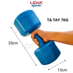 Thumbnail Tạ tay LIDAK 5kg 7kg 8kg bát giác có lõi thép chống gãy siêu bền , tạ tập tay tại nhà bọc nhựa đặc ruột - LIDAK SPORT 3