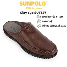 Thumbnail Giày sục nam Da bò SUNPOLO đi làm công sở đi chơi SUT327 1