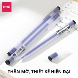 Thumbnail Bút Mực Gel Bi Nước Văn Phòng 3 Màu Đen Xanh Đỏ Deli Ngòi 0.5mm Dành Cho Văn Phòng Sinh viên Học Sinh 2