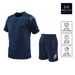 Thumbnail Bộ quần áo thể thao chạy bộ và luyện tập MMANS 5 màu chất thun fabric poly co giãn 4 chiều thầm hút mồ hôi cao cấp 1