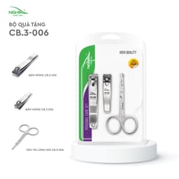 Thumbnail Combo 3 Sản Phẩm KỀM NGHĨA CB.3-006 (Kéo Cắt Tỉa Lông Mũi - 2 Bấm Móng) 2