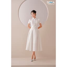 Thumbnail Đầm xoè SEFA cổ sơ mi bảng màu cực đẹp 200020675 1