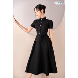 Thumbnail Đầm xoè SEFA cổ sơ mi bảng màu cực đẹp 200020675 3