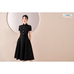 Thumbnail Đầm xoè SEFA cổ sơ mi bảng màu cực đẹp 200020675 2
