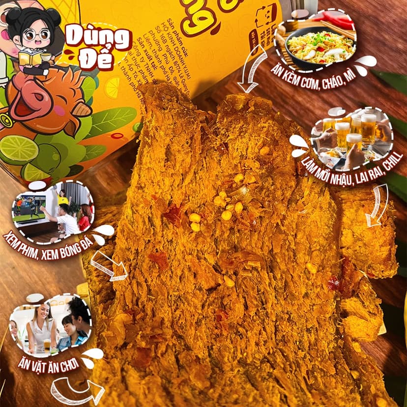Ảnh Khô bò miếng chua cay Trạm ngọt Yumi đồ ăn vặt thịt chanh ớt thơm ngon 4