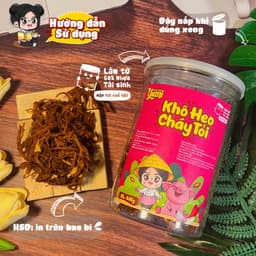 Thumbnail Khô heo cháy tỏi Trạm ngọt Yumi đồ ăn vặt thịt lợn xé sợi thơm ngon 3
