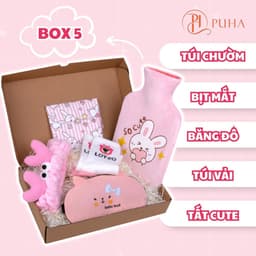 Thumbnail Combo túi chườm bụng kinh PUHA 1000ml sưởi ấm giữ nhiệt, trườm nóng hỗ trợ giảm đau cho bạn nữ, món quà tặng người yêu 2
