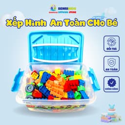 Thumbnail Đồ Chơi Xếp Hình Xây Dựng Vijago Có Hộp Đựng Tiện Lợi Giúp Trẻ Phát Triển Trí Tưởng Tượng (125 Chi Tiết) 1