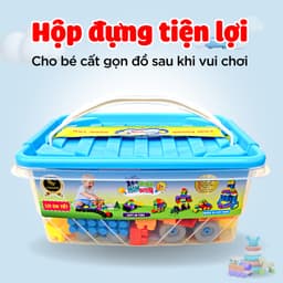 Thumbnail Đồ Chơi Xếp Hình Xây Dựng Vijago Có Hộp Đựng Tiện Lợi Giúp Trẻ Phát Triển Trí Tưởng Tượng (125 Chi Tiết) 2