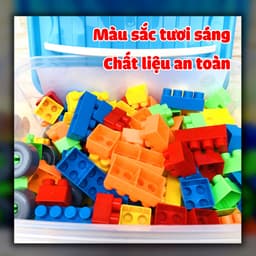 Thumbnail Đồ Chơi Xếp Hình Xây Dựng Vijago Có Hộp Đựng Tiện Lợi Giúp Trẻ Phát Triển Trí Tưởng Tượng (125 Chi Tiết) 3