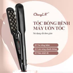 Thumbnail CkeyiN Máy dập bấm phồng chân tóc 5 mức điều chỉnh hỗ trợ tạo kiểu sử dụng cho cả tóc khô và ướt tiện lợi HS456 2