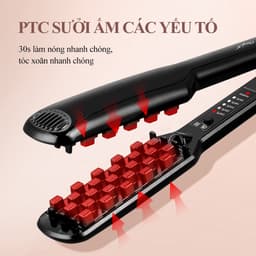 Thumbnail CkeyiN Máy dập bấm phồng chân tóc 5 mức điều chỉnh hỗ trợ tạo kiểu sử dụng cho cả tóc khô và ướt tiện lợi HS456 3