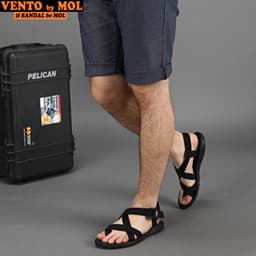 Thumbnail Sandal nam Vento quai chéo NV65B màu đen | Vento  NV65 SD65 3
