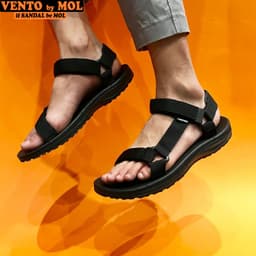 Thumbnail Sandal nam Vento quai ngang NV25B màu đen có big size 44 45 (Form to) | Vento  NV25 SD25 2