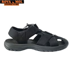 Thumbnail Sandal nam Rova bít mũi RV626B màu đen có big size 44 45 | Rova RV626 2