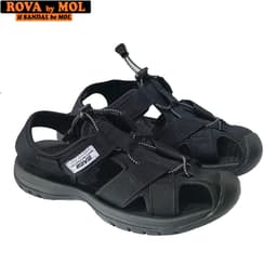 Thumbnail Sandal nam Rova bít mũi RV626B màu đen có big size 44 45 | Rova RV626 3
