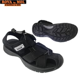 Thumbnail Sandal nam Rova bít mũi RV626B màu đen có big size 44 45 | Rova RV626 4