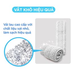 Thumbnail Bông Lau Thay Thế MyJae Đài Loan Sợi Fiber Cho Cây Lau Nhà Tự Vắt Kháng Khuẩn Và Cây Lau Nhà Phun Sương 33.5 x 10.5 cm 1