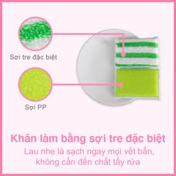 Thumbnail Miếng rửa chén đa năng sợi tre MyJae, miếng rửa chén chống xước 2 mặt, siêu bền đánh bay dầu bẩn 3