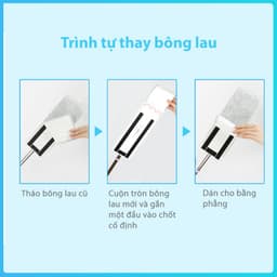 Thumbnail Bông Lau Thay Thế MyJae Sợi Microfiber Dành Cho Cây Lau Nhà Tự Vắt 2 Ngăn 33cm x 12cm 2