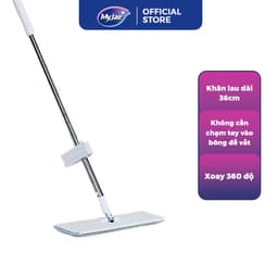Thumbnail Cây lau nhà tự vắt kháng khuẩn Ag+ phẳng sợi fiber xoay 360 độ thông minh lau sạch nhanh khô MyJae 2