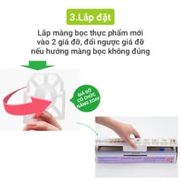 Thumbnail Lõi Màng Bọc Thực Phẩm PE MyJae Đài Loan Bảo Quản Thực Phẩm 30cm x 120m (Không Kèm Hộp) 4