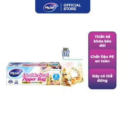Thumbnail Túi zip đựng thực phẩm hai đường kéo PE MyJae, đáy đứng trong suốt, bảo quản thực phẩm 2