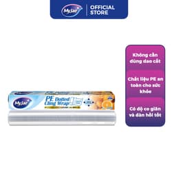 Thumbnail Màng bọc thực phẩm PE 30M MyJae, dạng xé chấm đứt ,co giãn tốt, bảo quản thực phẩm 2