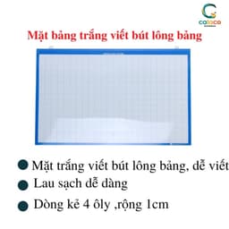 Thumbnail Bảng Nhóm Học Sinh - Bảng Phụ Giáo Viên 2 Mặt Viết Phấn Và Lông Bảng (Ngang/Đứng) 1