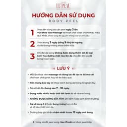 Thumbnail Peel nách retinol, peel body trắng da mờ thâm, dưỡng trắng, kem dưỡng ẩm 150gr - LEPEAU tặng kem dưỡng 3