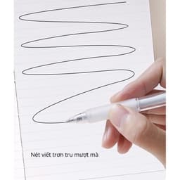 Thumbnail Bút gel bấm deli mực đen ngòi 0,5mm luyện viết chữ trung-nhật-Hàn 4