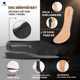 Thumbnail Lót giày SMARTMEN SMARTFOOT Thế hệ 4 Hỗ trợ tăng chiều cao (1 đôi) 2