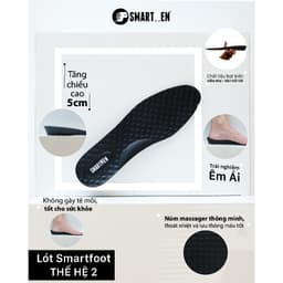 Thumbnail Lót giày SMARTMEN SMARTFOOT Thế hệ 2 Hỗ trợ tăng chiều cao (1 đôi) 2