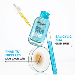 Thumbnail Nước Tẩy Trang Garnier Micellar Cleansing Water Salicylic BHA 400ml 3